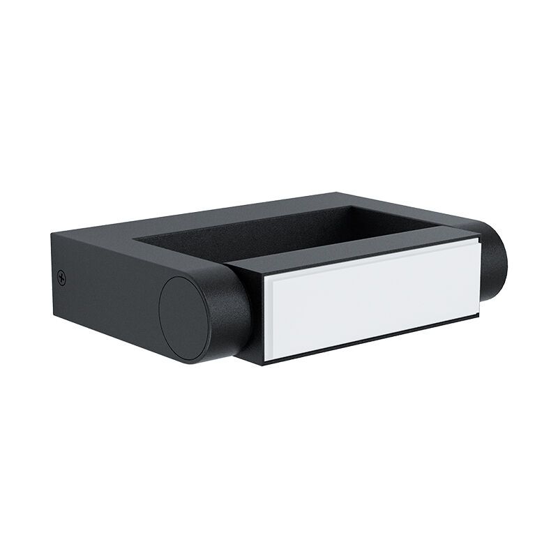 Svart modern utelampa aluminium, Kawa, 4,8W, 3000K LED, IP44