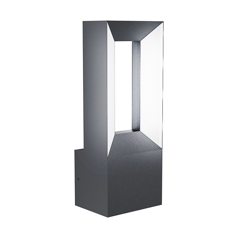 Svart modern utelampa aluminium, Larisa, 5W, 3000K LED, IP44 Svart modern utelampa aluminium, Larisa, 5W, 3000K LED, IP44