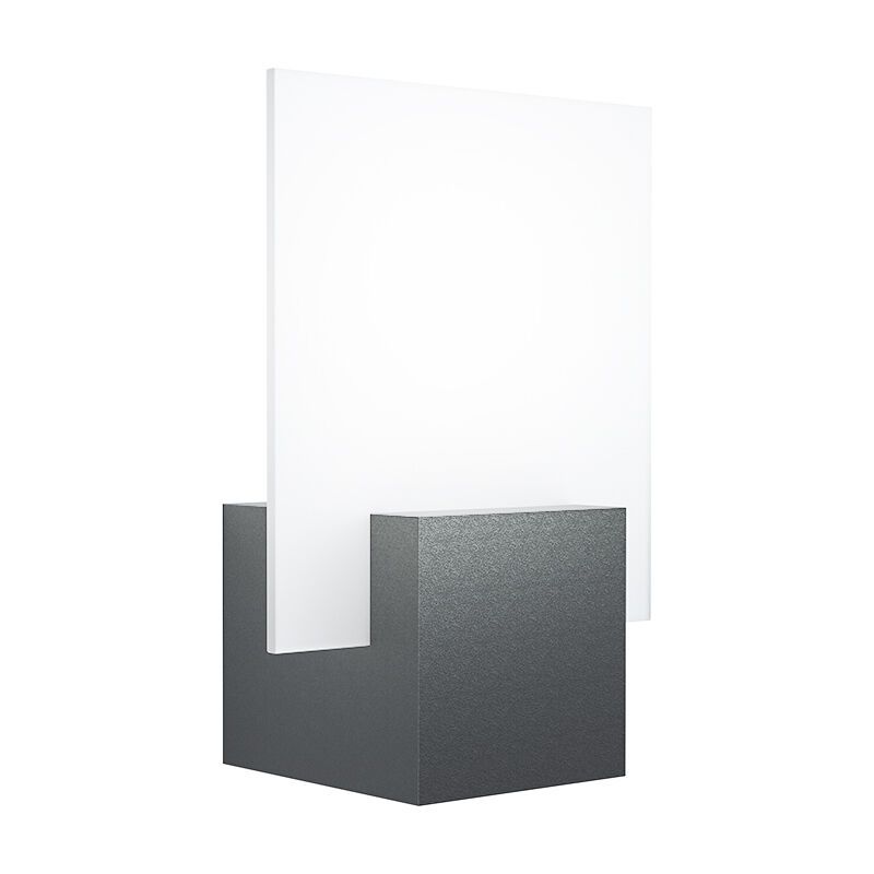 Svart modern utelampa aluminium, Lilith, 6W, 3000K LED, IP44