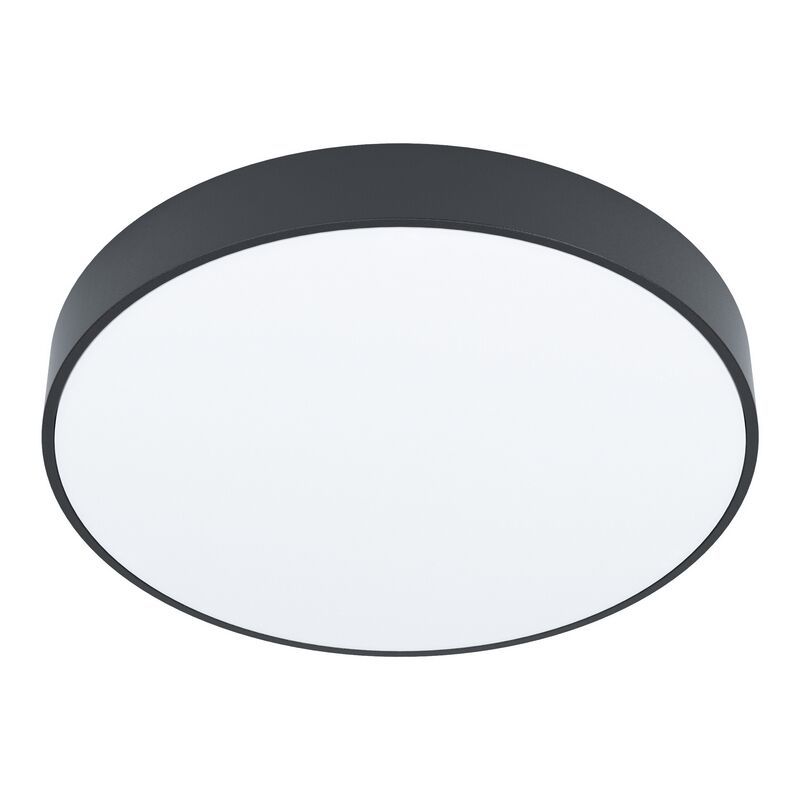 Svart utanpåliggande spotlight stål, Zippora, 18W, justerbar ljusfärg LED