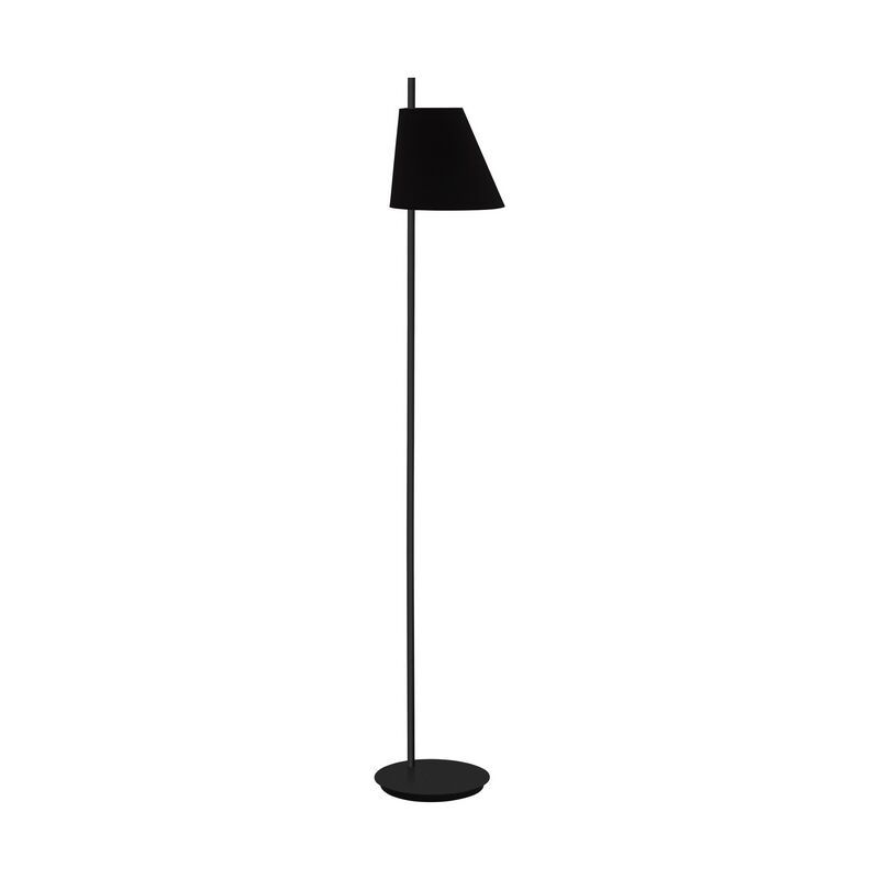 Svart modern golvlampa stål, Milicia, med brytare