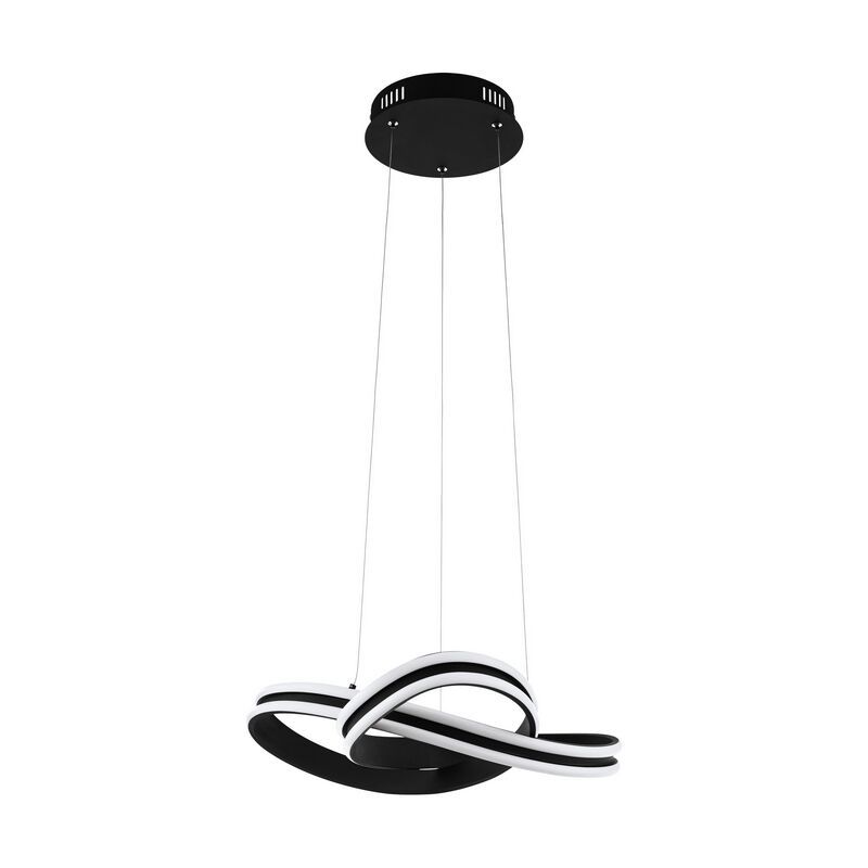 Svart modern fönsterlampa plast, Marigje, 18W, 3000K LED