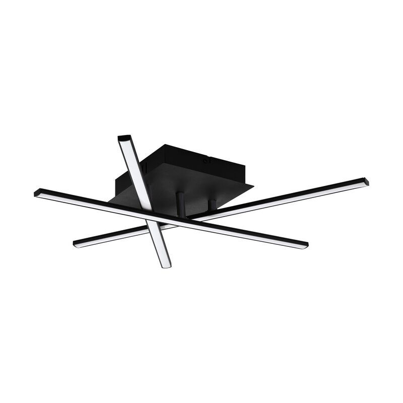 Svart modern plafond aluminium, Arantxa, 10W, 3000K LED