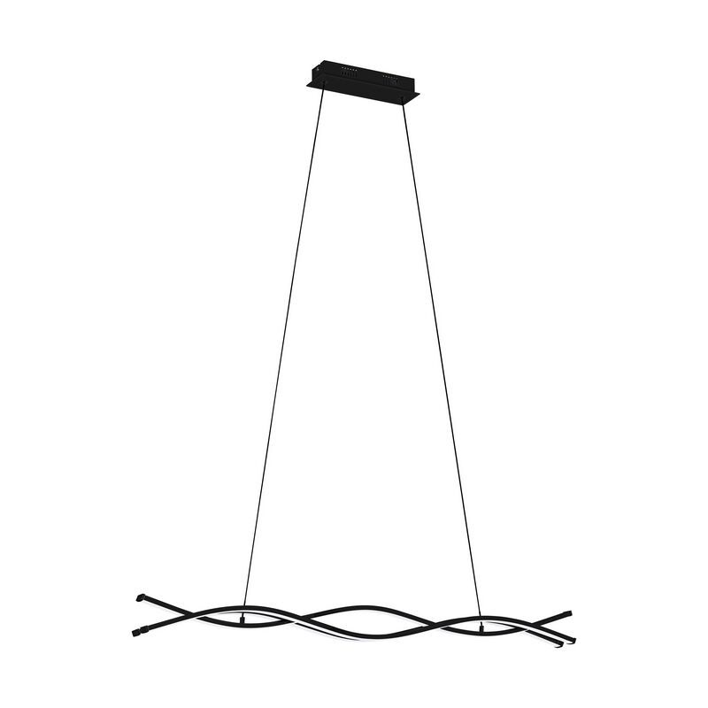 Svart modern fönsterlampa stål, Arantxa, 36W, 3000K LED