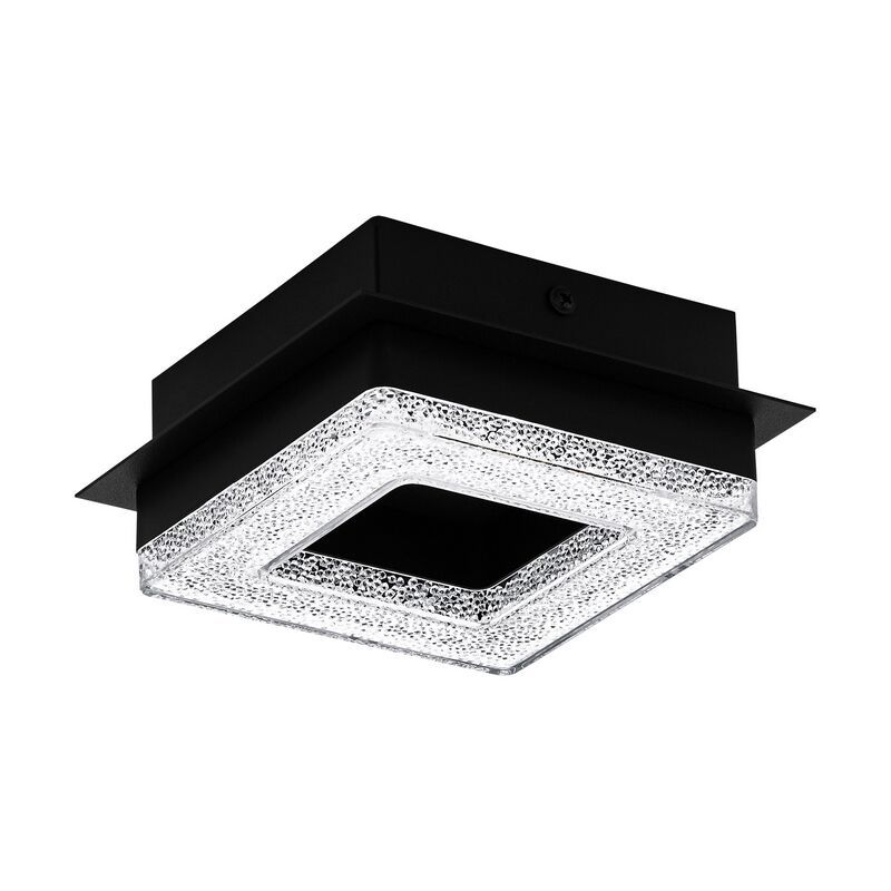 Svart design plafond stål, Arjo, 4W, 3000K LED