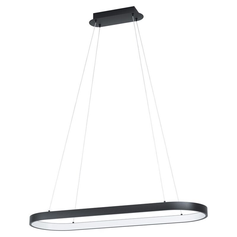 Svart modern fönsterlampa plast, Maira, 30W, 3000K LED