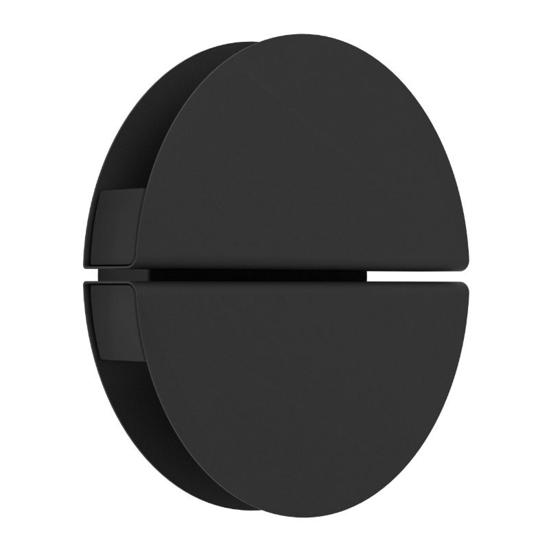 Svart modern vägglampa rostfritt stål, Vidya, 5W, varm till kall vit justerbar LED, IP44