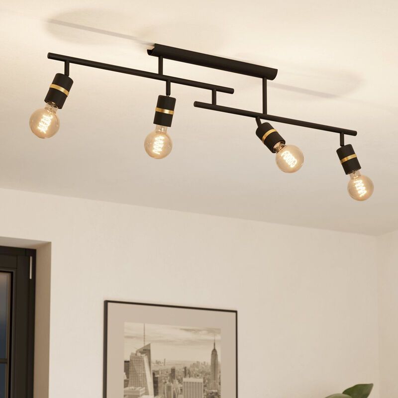 Svart spotlight tak aluminium, Jelger