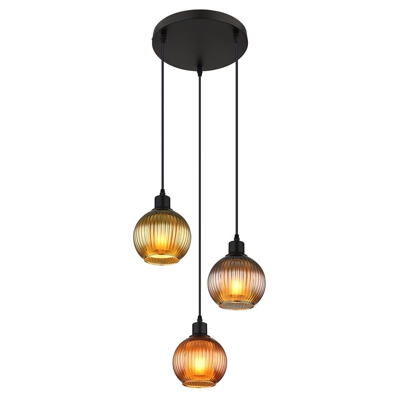Flerfärgad retro fönsterlampa glas, Zoubida