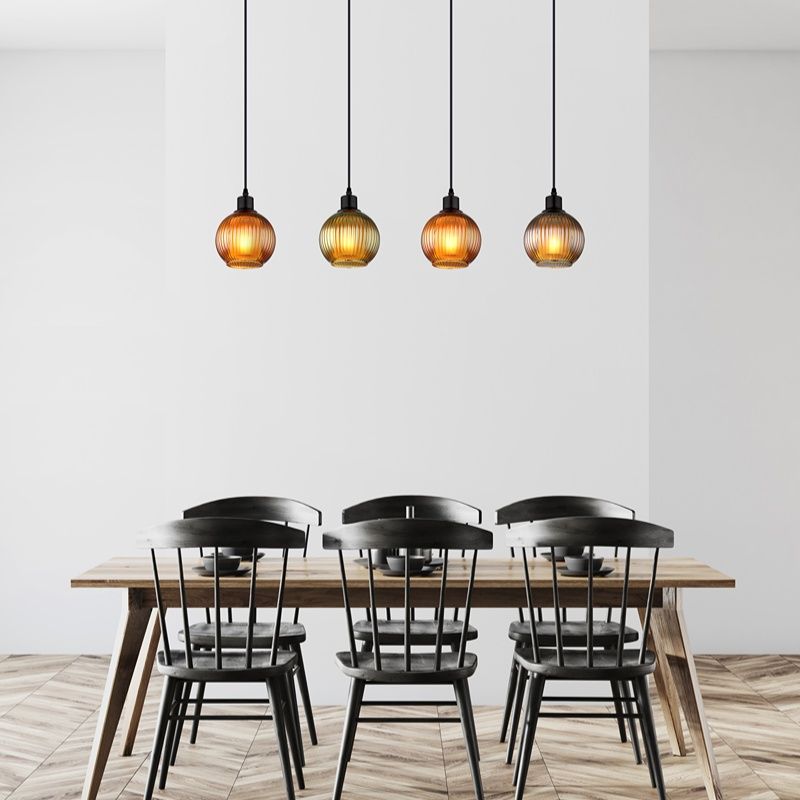 Flerfärgad retro fönsterlampa glas, Zoubida