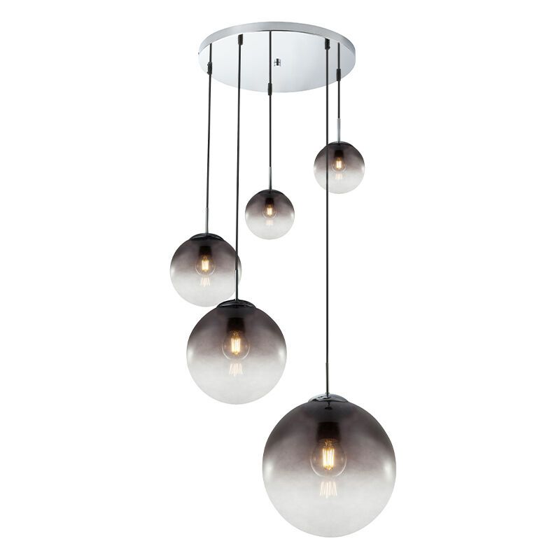 Krom design fönsterlampa glas, Novia
