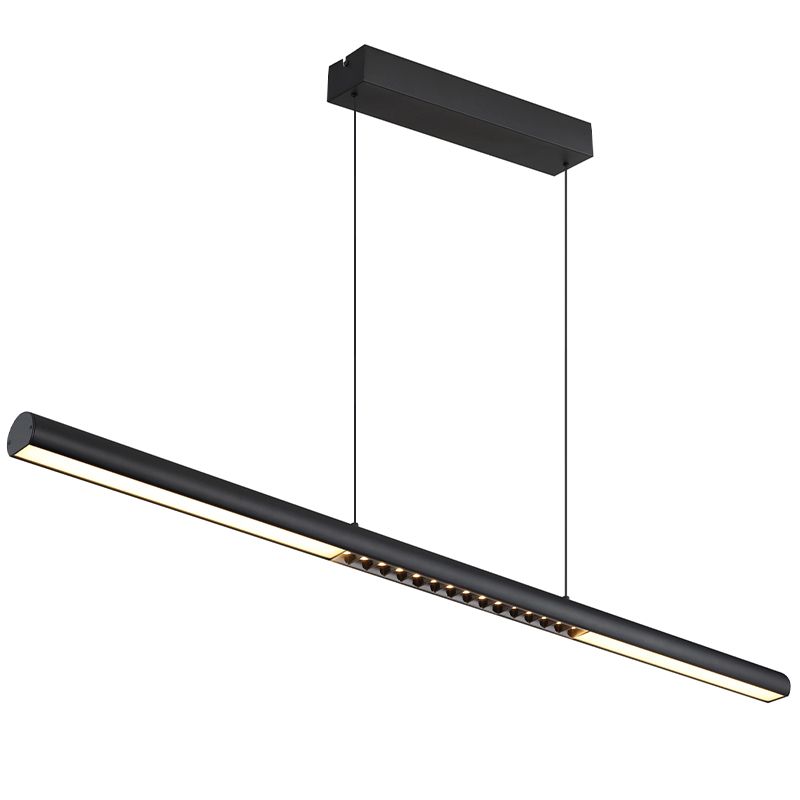 Svart modern pendellampa matbord metall, Jakub, 24W, 3000K LED