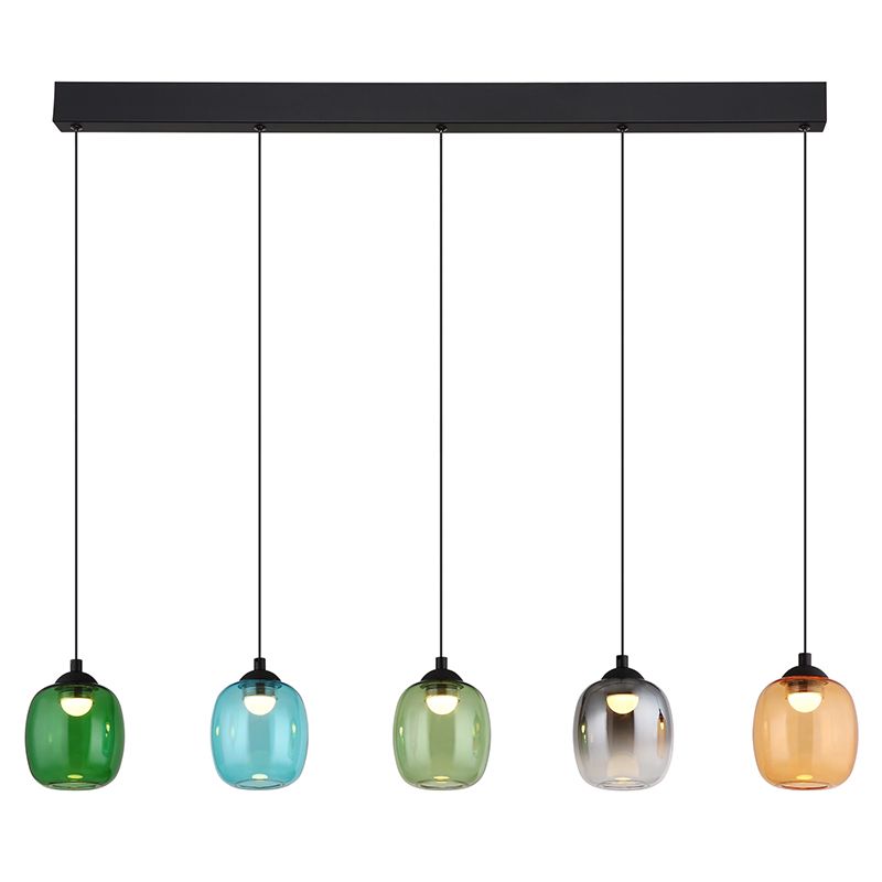 Flerfärgad design fönsterlampa glas, Karsten, 27W, 3000K LED, 3 stegs dimmer Flerfärgad design fönsterlampa glas, Karsten, 27W, 3000K LED, 3 stegs dimmer