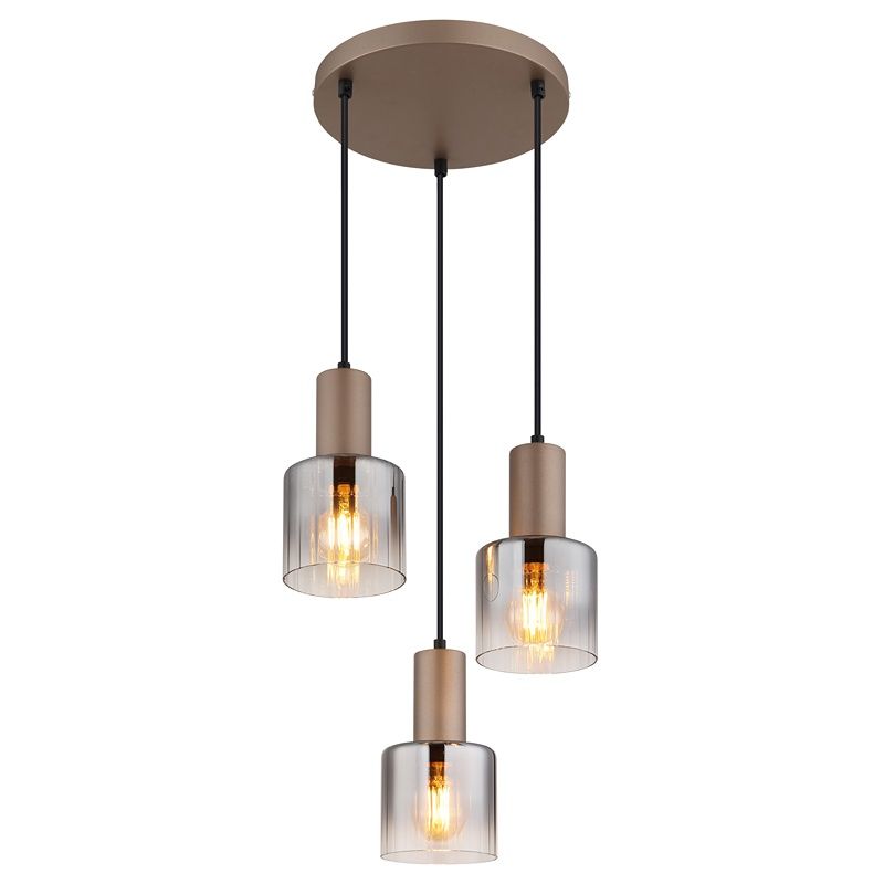 Brun design fönsterlampa glas, Warren Brun design fönsterlampa glas, Warren