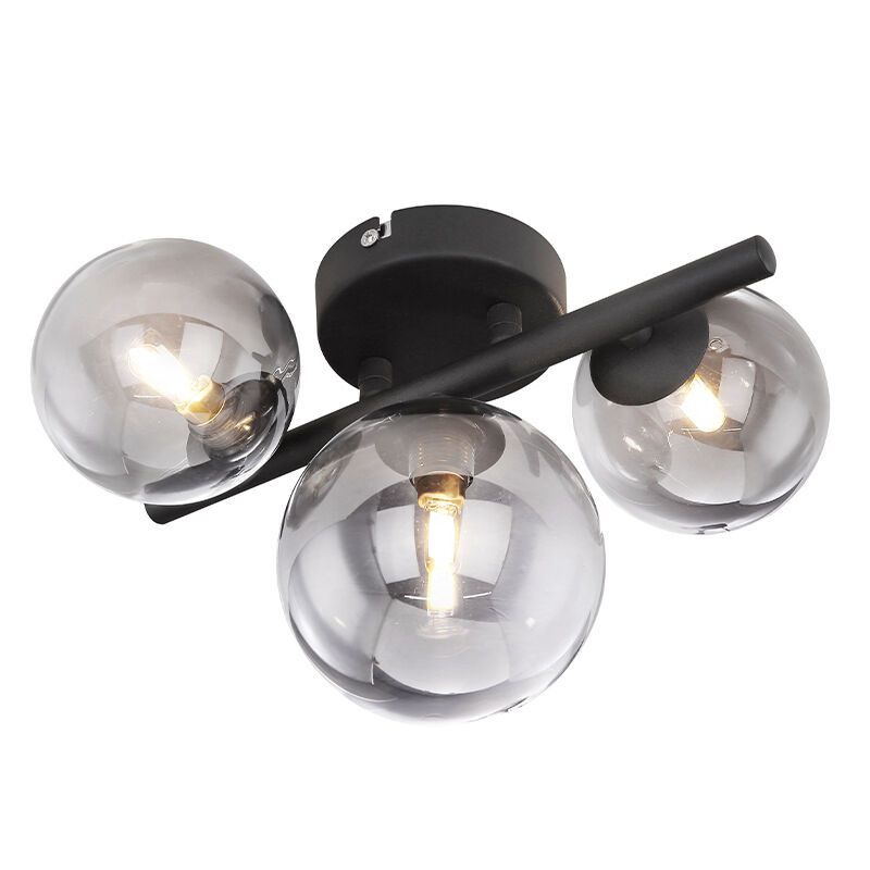 Svart design vägglampa glas, Melinda Svart design vägglampa glas, Melinda