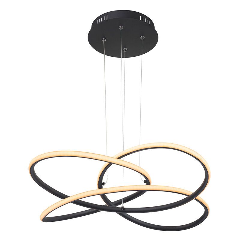 Svart modern fönsterlampa plast, Polina, 30W, 3000K LED Svart modern fönsterlampa plast, Polina, 30W, 3000K LED