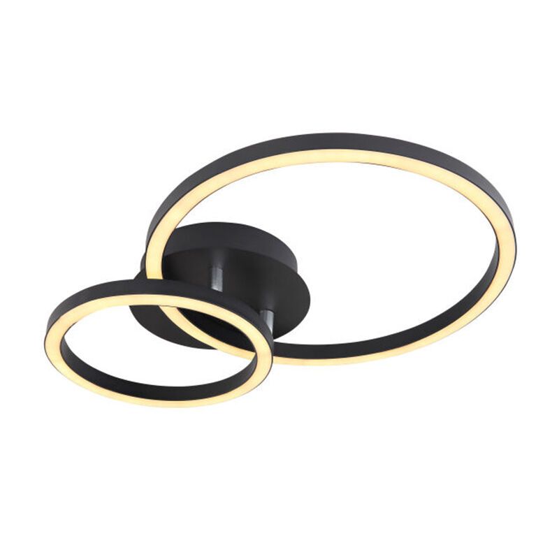 Svart modern plafond metall, Palica, 18W, 3000K LED