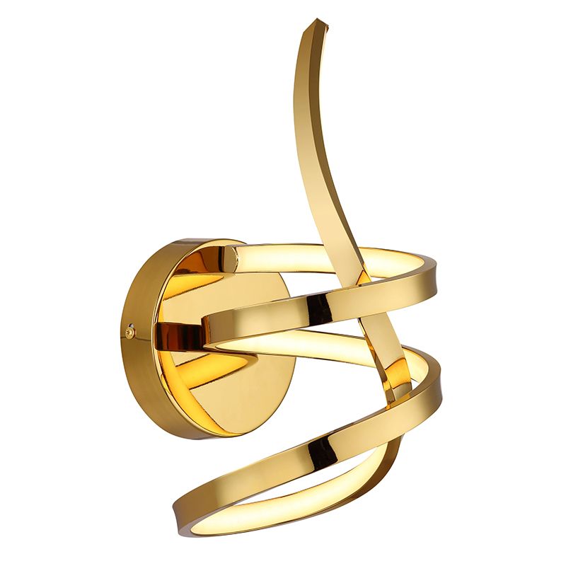 Guld design vägglampa aluminium, Mouhsine, 18W, 3000K LED