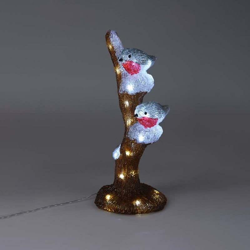 LED-rödhakar på en gren, för inomhus- och utomhusbruk