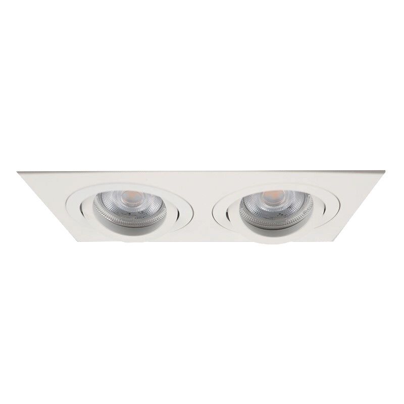 Aluminium infälld spotlight vit, Heido Aluminium infälld spotlight vit, Heido