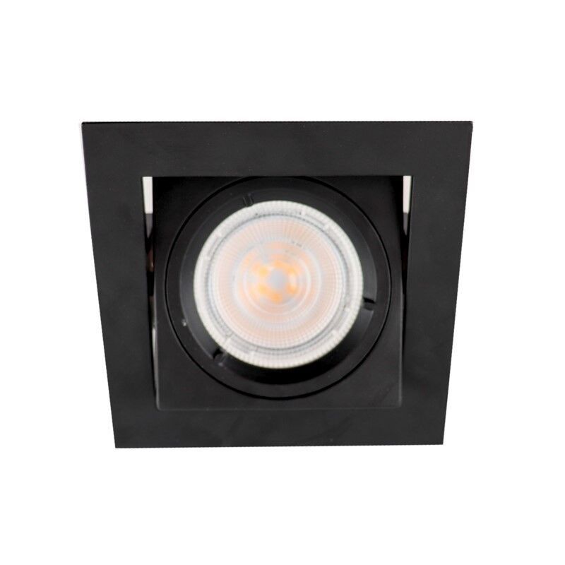 Metall infälld spotlight svart, Filo
