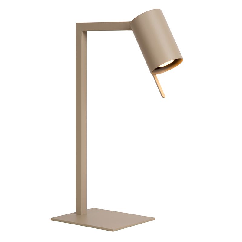 Taupe skrivbordslampa modern, Lesley, med brytare Taupe skrivbordslampa modern, Lesley, med brytare