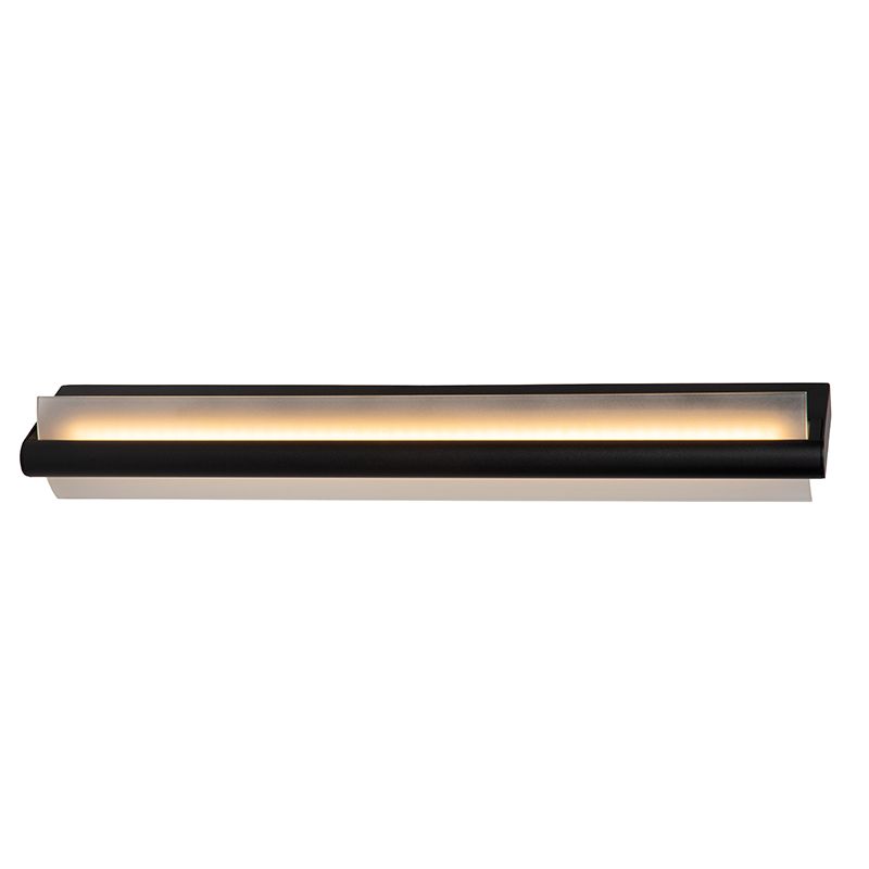 Svart badrumslampa vägg modern, Wanda, 19W, 3000K LED, IP44