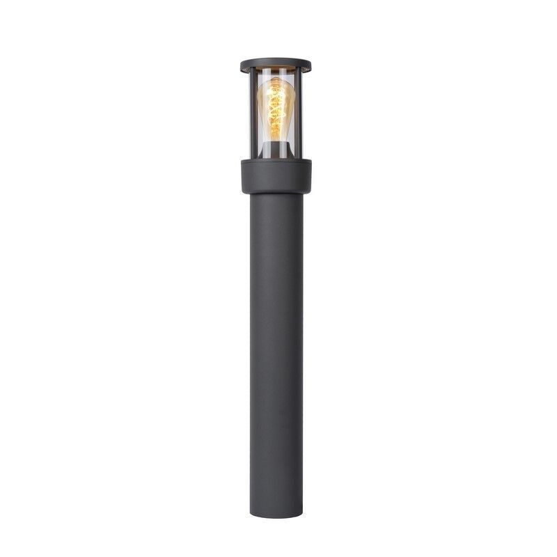 Antracit golvlampa utomhus med skymningssensor modern, Lori, IP44