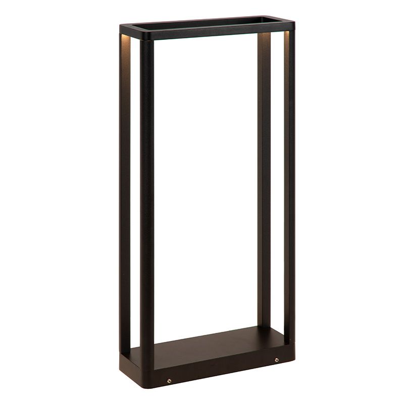 Svart utelampa modern, Narvik, 9,2W, 3000K LED, IP65