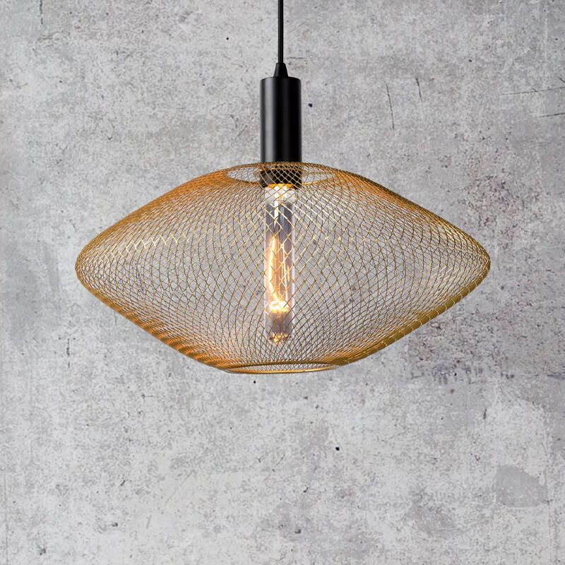 Guld fönsterlampa modern, Mesh
