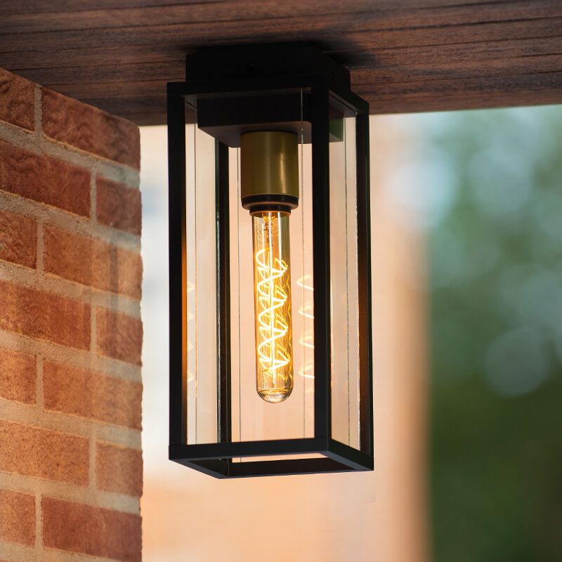 Svart utelampa klassisk, Laurens, IP54 Svart utelampa klassisk, Laurens, IP54