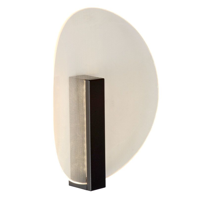 Svart utelampa modern, Laredo, 9W, 2700K LED, IP54