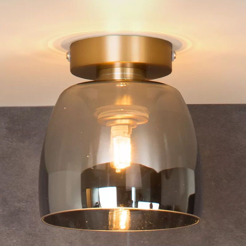 Guld plafond retro, Tyler, IP44 Guld plafond retro, Tyler, IP44
