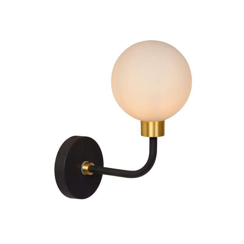 Guld väggspotlight klassisk, Berend, IP44 Guld väggspotlight klassisk, Berend, IP44