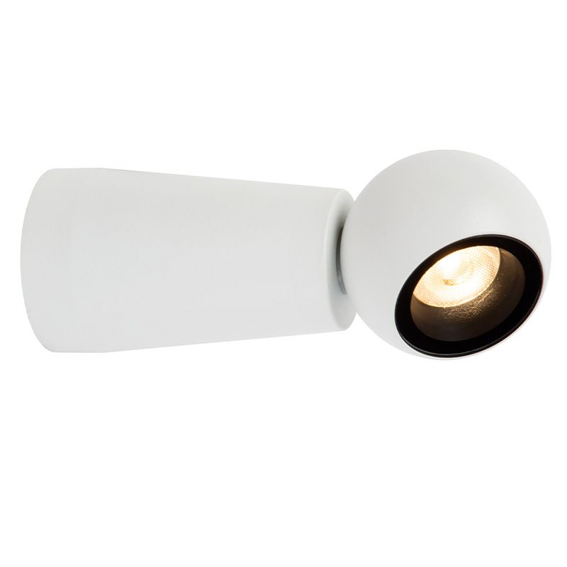 Vit utelampa modern, Ipsos, 5W, 2700K LED, IP54 Vit utelampa modern, Ipsos, 5W, 2700K LED, IP54