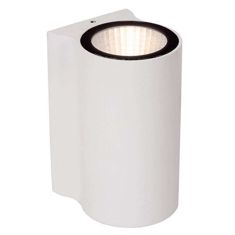 Vit utelampa modern, Akra, 6W, 3000K LED, IP54