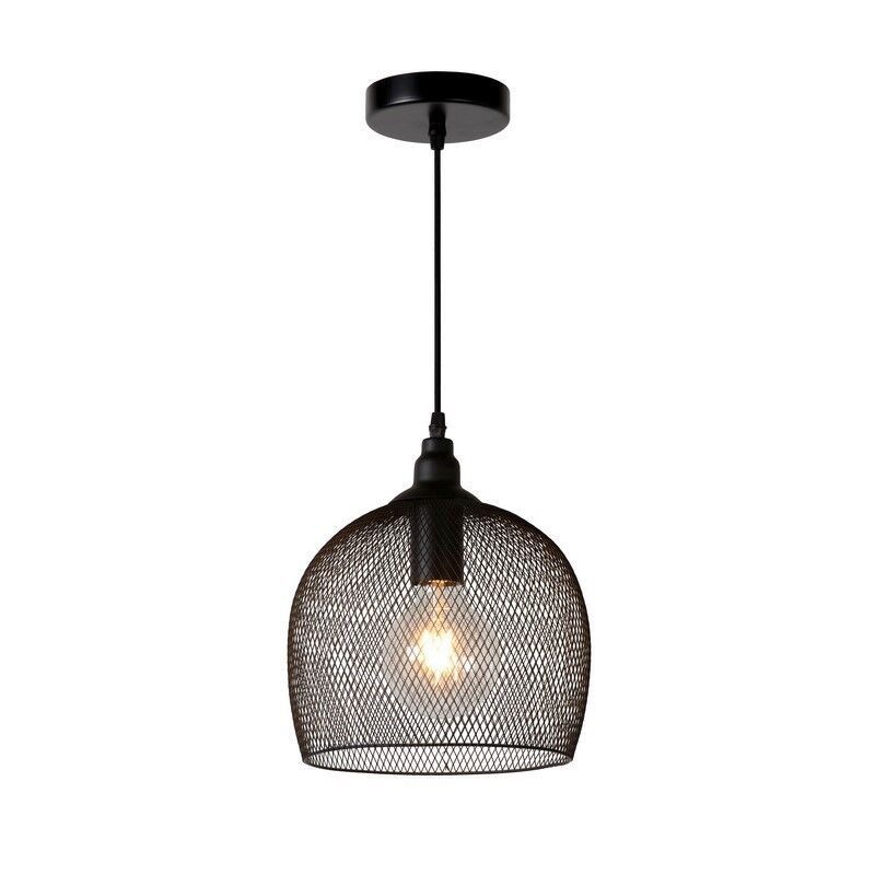 Svart fönsterlampa retro, Mesh