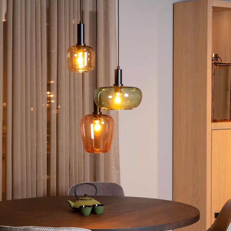 Flerfärgad fönsterlampa retro, Ilona