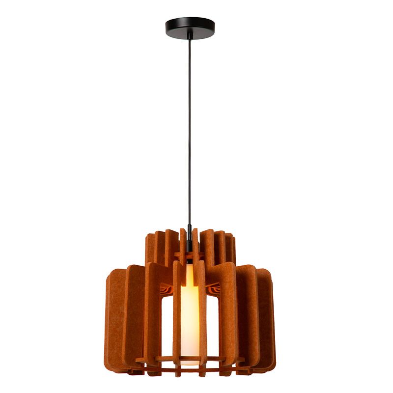 Brun fönsterlampa modern, Rollo