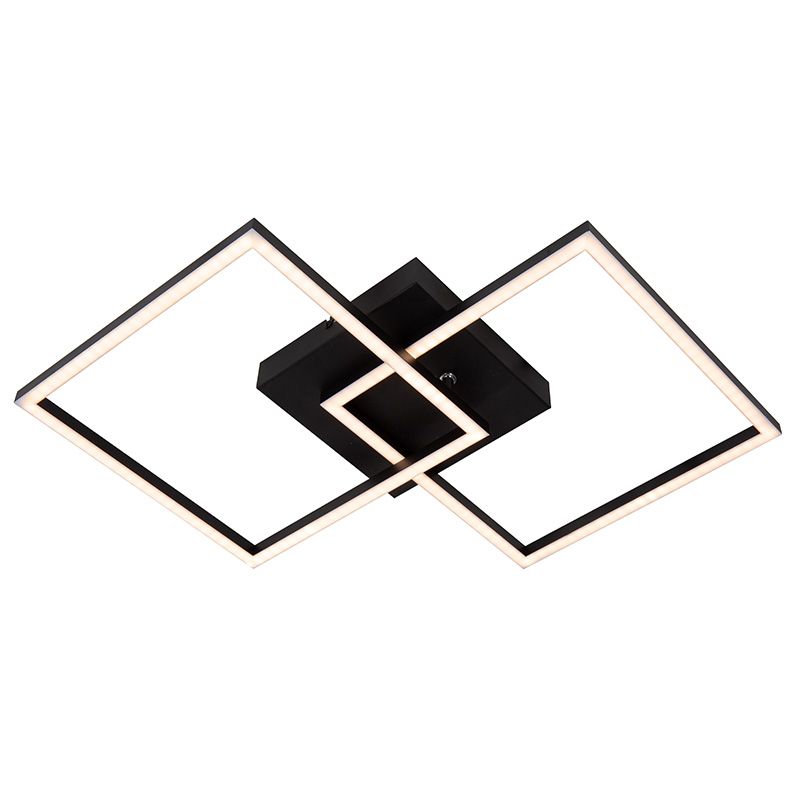 Svart plafond modern, Arianne, 23W, white switch LED