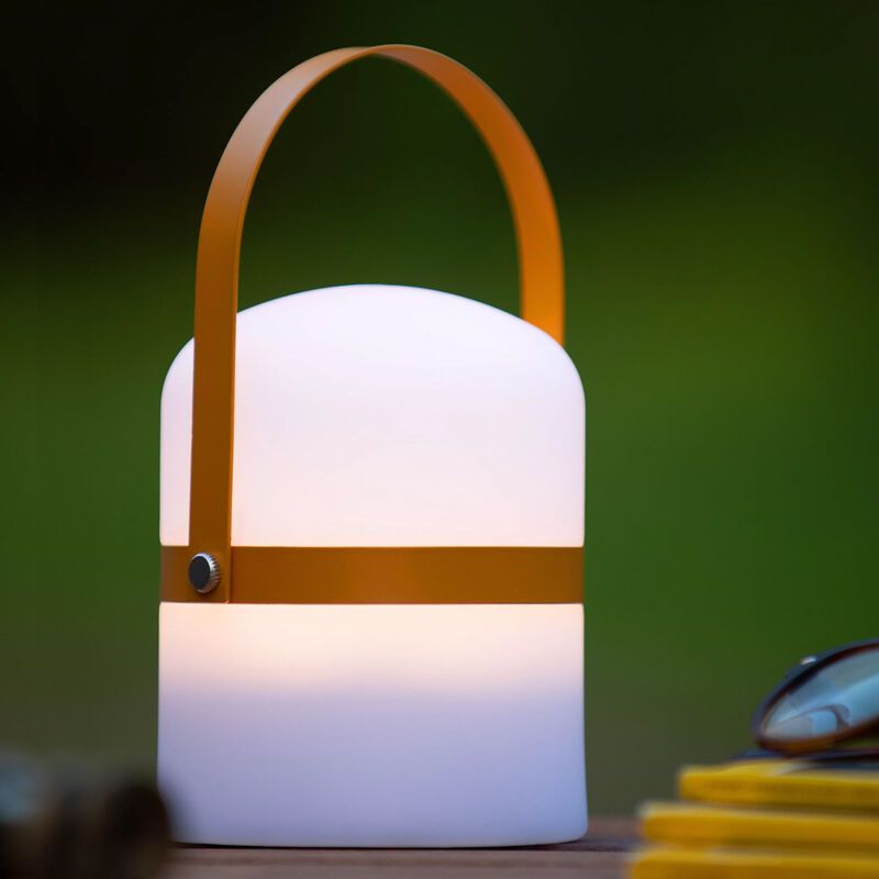 Brun bordslampa utomhus modern, Little Joe, 3W, 2700K LED, IP44, med brytare Brun bordslampa utomhus modern, Little Joe, 3W, 2700K LED, IP44, med brytare