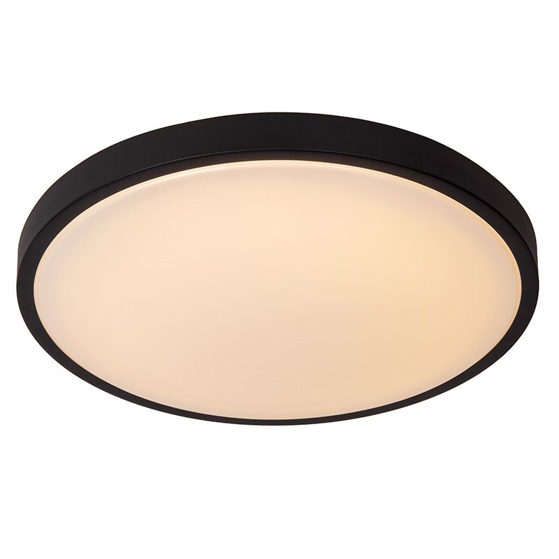 Svart taklampa badrum modern, Dasher, 24W, 2700K LED, IP44 Svart taklampa badrum modern, Dasher, 24W, 2700K LED, IP44