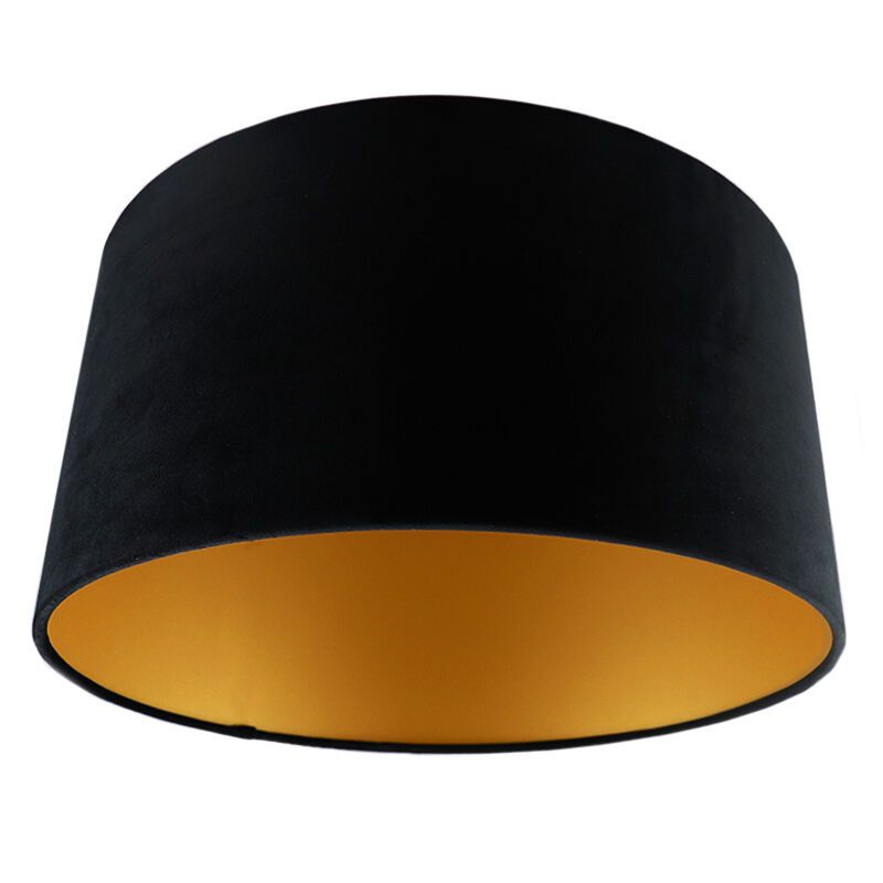 Modern velour lampskärm guld, Milene