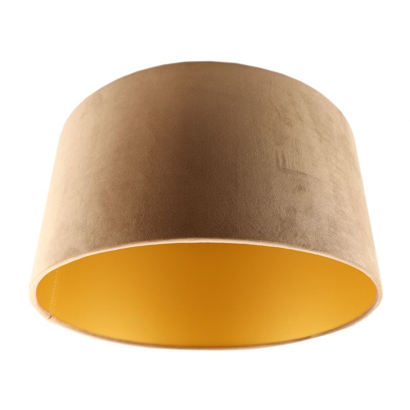 Modern velour lampskärm guld, Milene