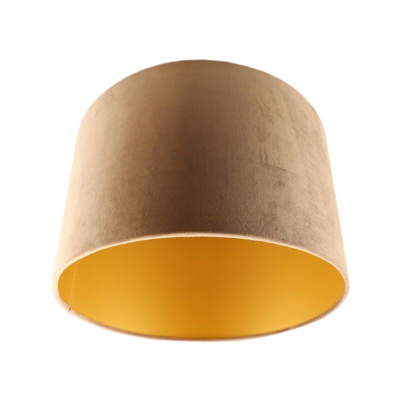 Modern velour lampskärm guld, Madelyn