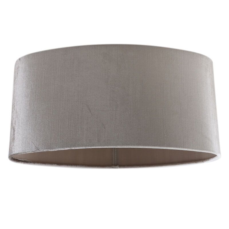 40 cm oval lampskärm sammet grå, Emilius