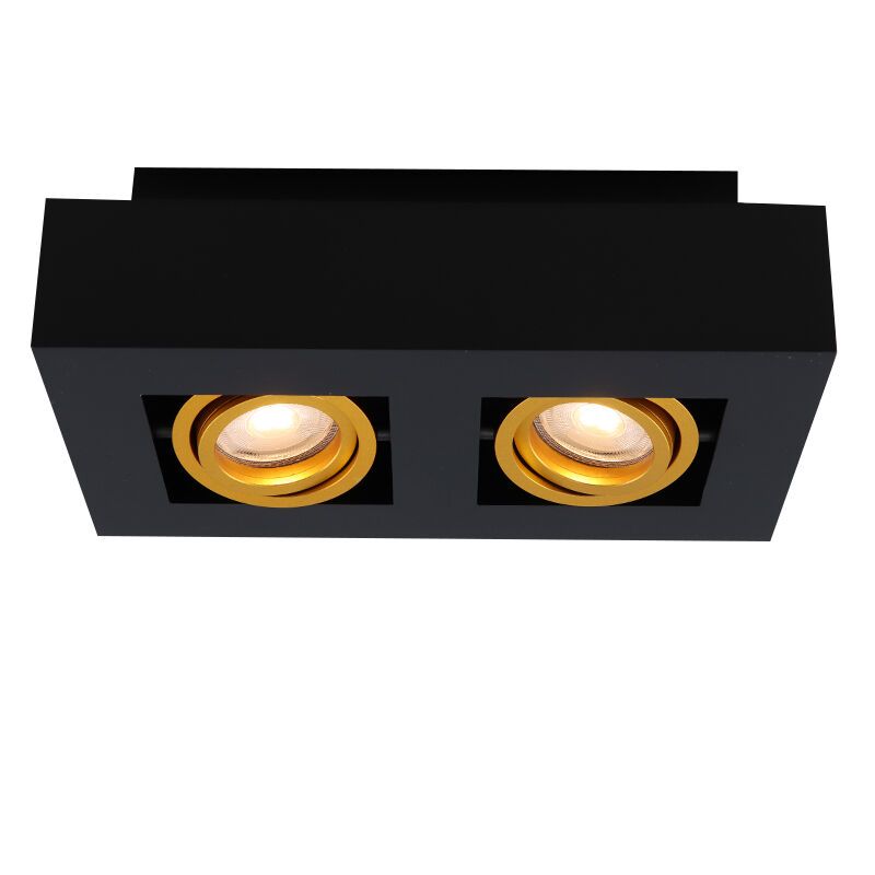 Aluminium utanpåliggande spotlight guld, Noraly