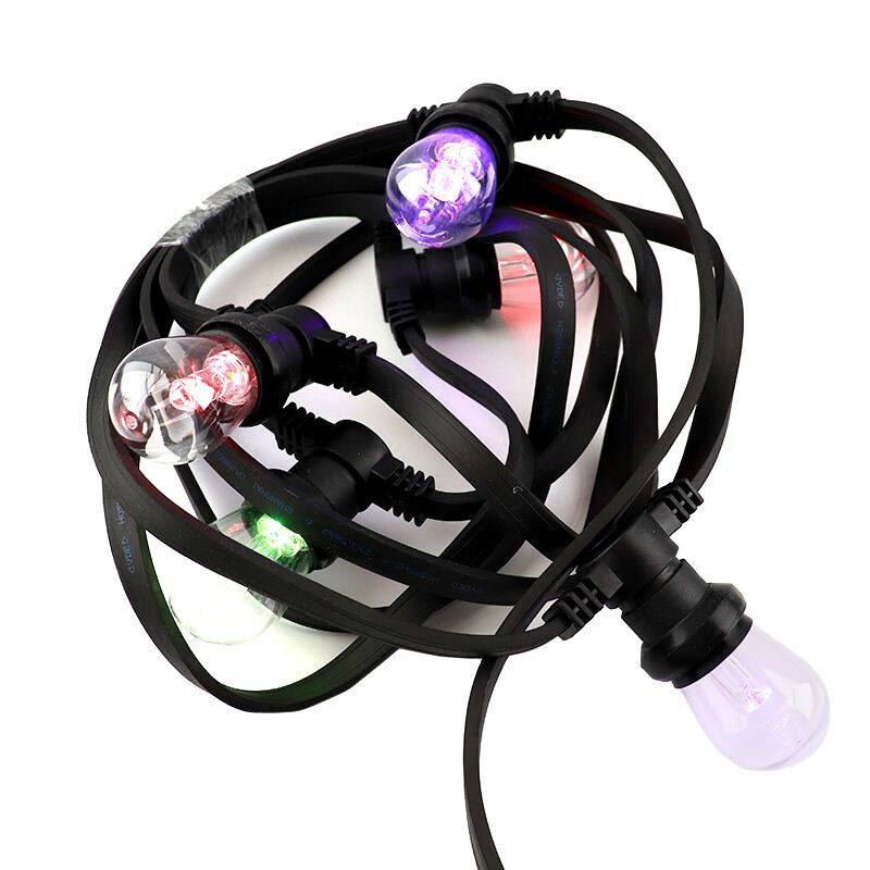 10m ljusslinga med 10 RGB lampor (inkl. kontroller)