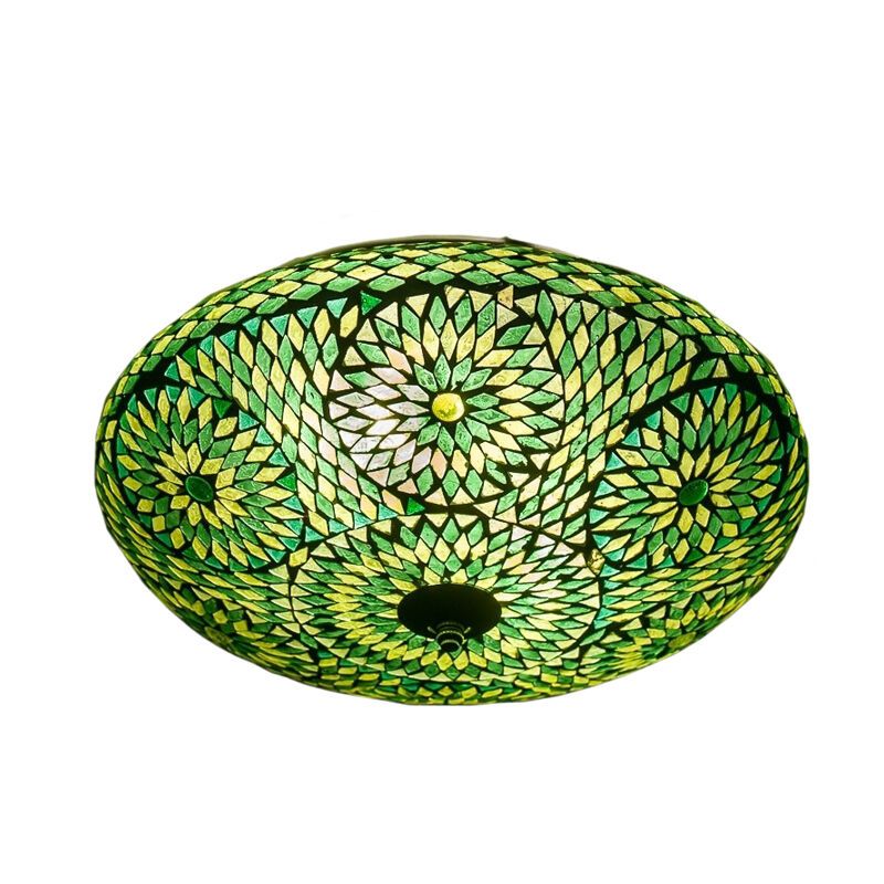 Grön orientalisk plafond mosaik, Louay