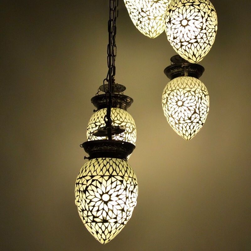 Transparent orientalisk fönsterlampa mosaik, Amir